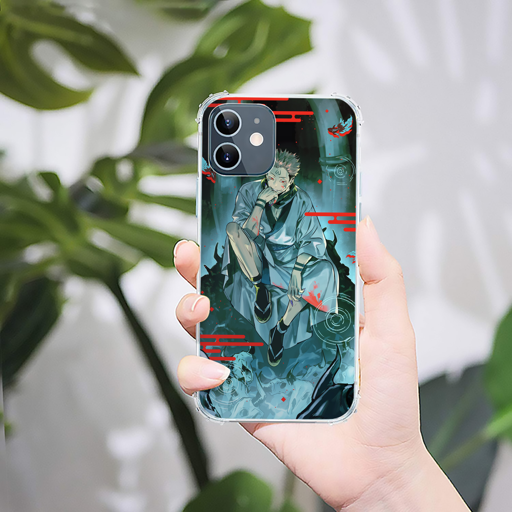 （画像用） 呪術廻戦 Jujutsu Kaisen 【iPhone 12シリーズ対応】透明スマホケース（クリアソフトケース）